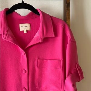 Sézane Pink Button-Up Shirt
